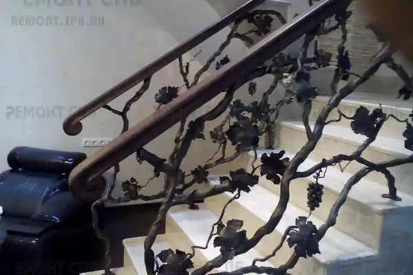 Художественная ковка лестницы фото
