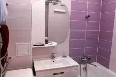 ремонт ванной комнаты в розовом цвете