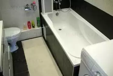 евроремонт в ванной комнате ч/б