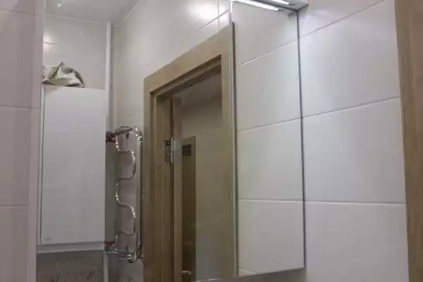 фото капитального ремонта квартиры на ул. Кустодиева д.12 ремонт ванной комнаты