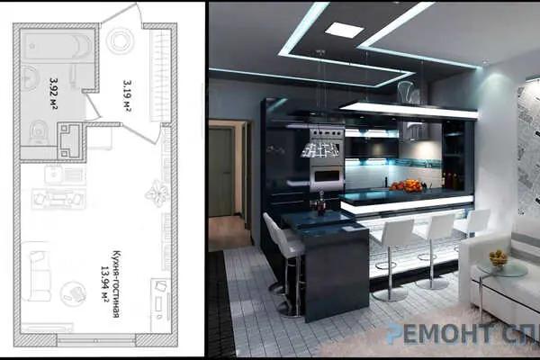 Ремонт трехкомнатных квартир