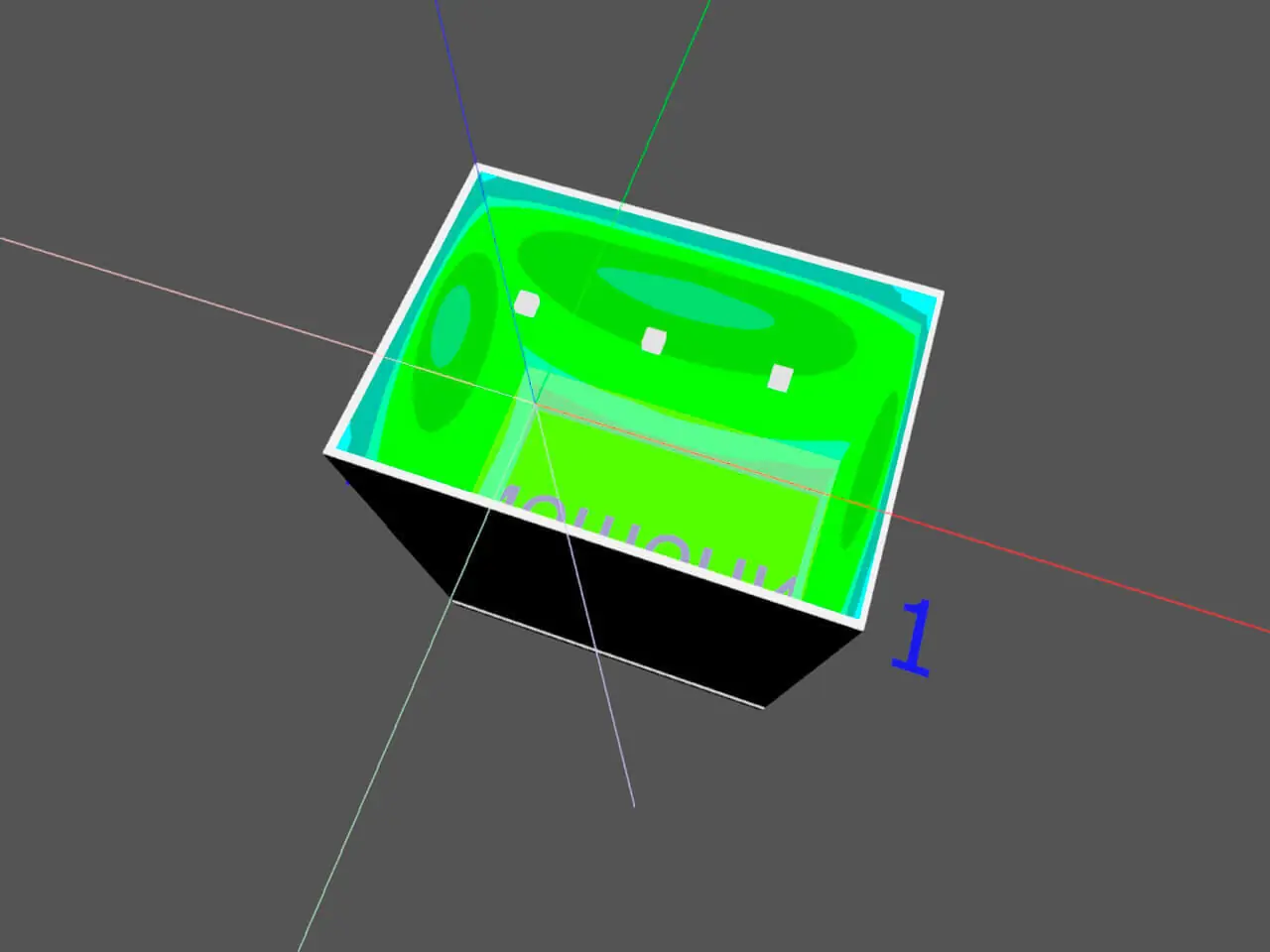 3d анализ освещенности кухня